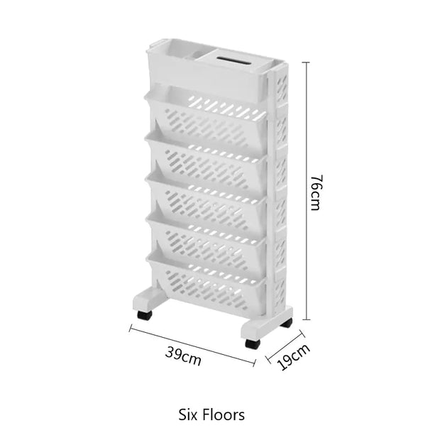 Removable Desk Storage Rack for Books and Supplies