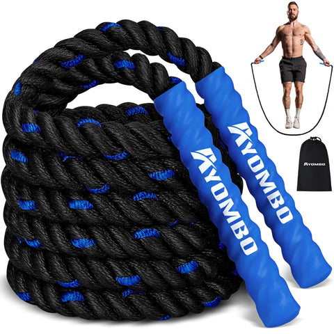 Jump Rope Home Gym Weighted Jump Rope 1.5lb Heavy Jumprope for Men Women kids Workout Equipment Accessories for Home ExerciseImprove Speed and Training Muscle Full Body Exercise at Home