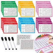 Neoflavie 13 Pcs 26 Styles Word Search Reusable Puzzle Books Large Print Word Search Books for Adults Dementia Products for Elderly Dementia Activities with 4 Markers for Seniors Patients Crossword