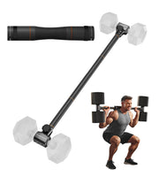 Motion Space Flexibell Dumbbell Converter - 260 LBS Weight Capacity Adjustable Alloy Steel Bar丨Convert Dumbbells to Barbell Enhanced Compatibility for Wide Range of Dumbbells for Home Weight Lifting