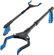 Grabber Reacher Tool Luxet Long Steel Foldable Pick Up Stick Strong Grip Magnetic Tip Heavy Duty Trash Picker Claw Reacher Grabber Tool Elderly Wheelchair Mobility Aid (2-Pack Blue)