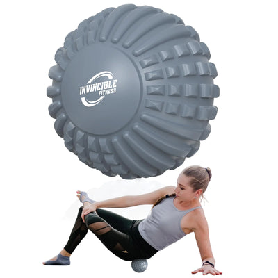 Invincible Fitness 5 Foam Massage Ball Self-Massage Tool for Muscle Recovery Deep Tissue Massage Myofascial Release Trigger Point Therapy Sore Muscle Knots and Mobility