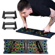 Push Up Board 9 in 1 Multi-function Foldable Push Up Bar Exercise Training Equipment for Home Workout Push Up Stand Portable Home Gym Workout Equipment