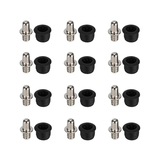 Flushbay 12 Packs Speaker Grill Guides Speaker Grill Peg Kit Set Speaker Buckles Snap Button Fasteners for Speaker Parts Accessories (029)